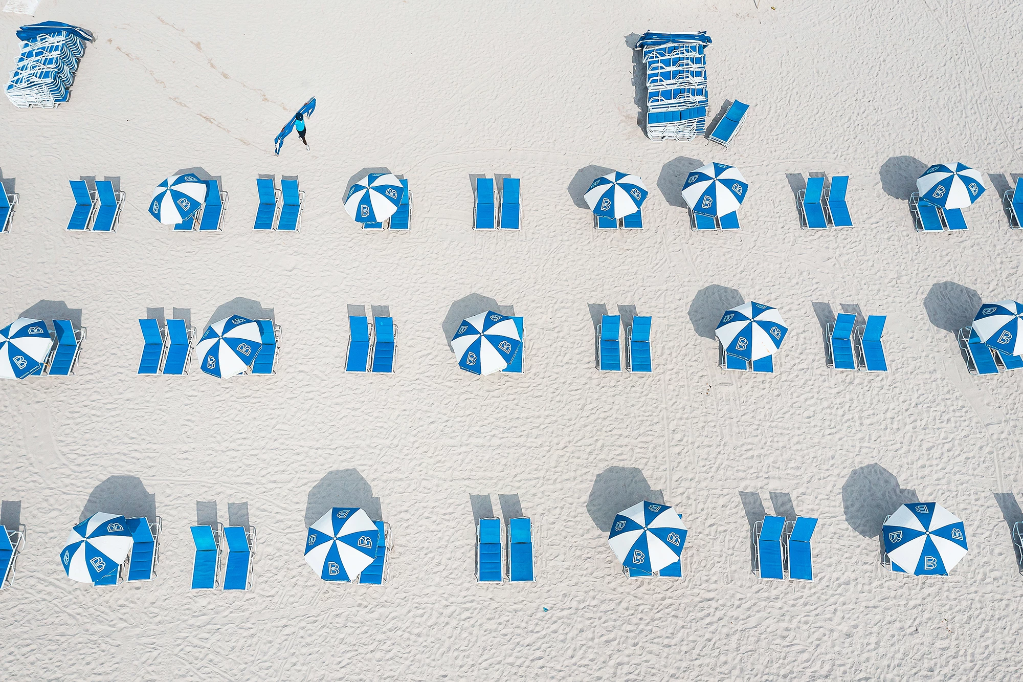 Honorable Mention, Single Photos: Spaces. "Blue on the Beach"