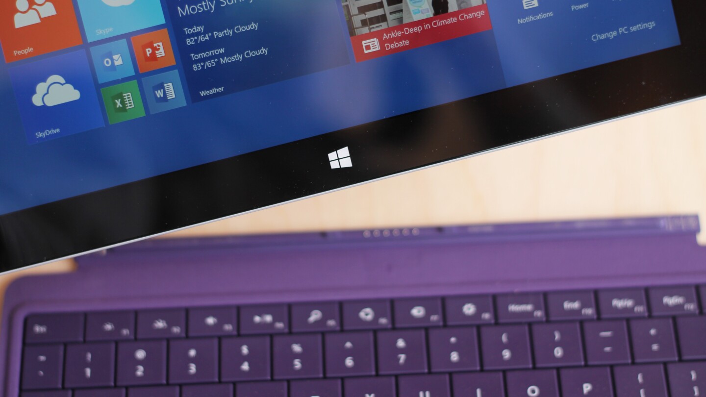 The Surfaces both magneticall 'snap' into their keyboard covers