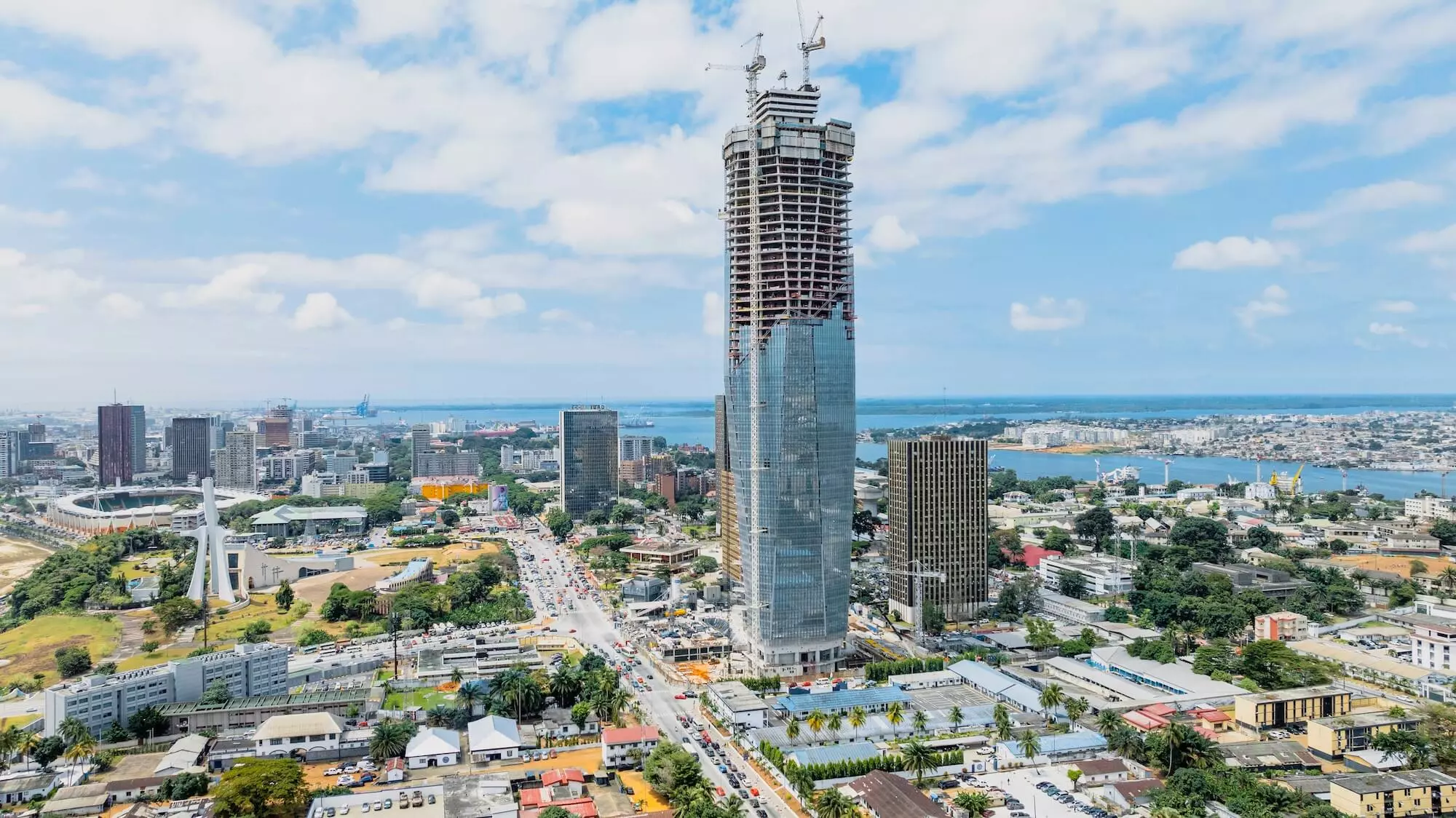 Tower F is 333 meters tall, but the spire at the top pushes it to 421 meters, representing a significant milestone in Africa’s architectural ambitions