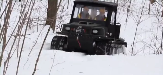 The XTI is an all-seasons vehicle designed to work in snow and ice, as well as dirt and mud