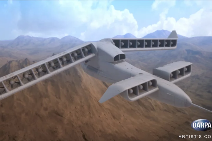 DARPA’s Vertical Takeoff and Landing Experimental Plane (VTOL X-Plane) program seeks to combine fixed-wing and rotary-wing technologies