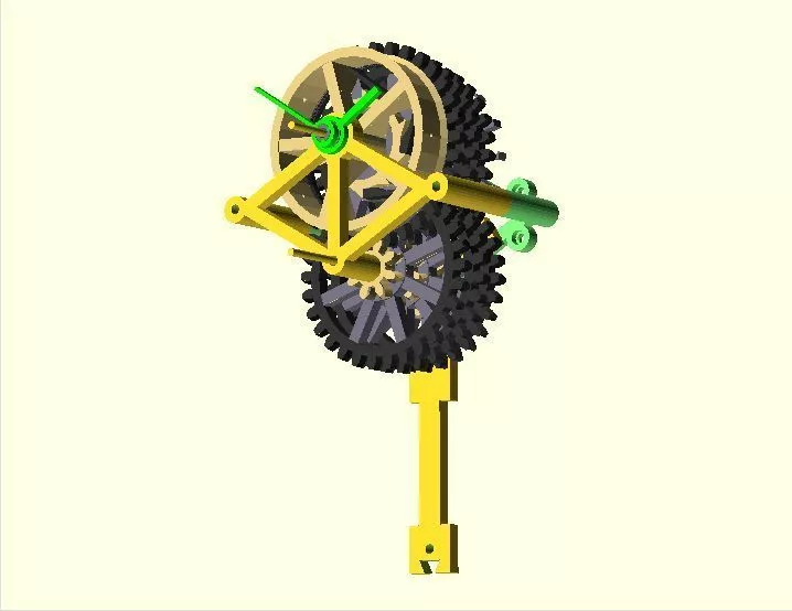 This working clock is made up of several working, printed parts (Image: syvwlch / Thingiverse)