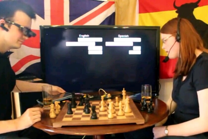 Augmented reality glasses perform realtime language translation