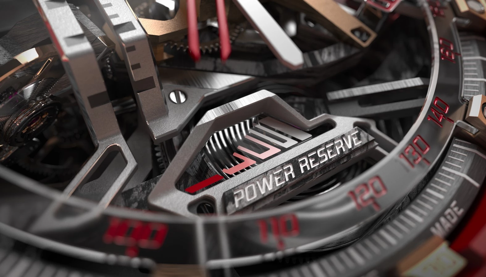 The Monovortex power reserve display