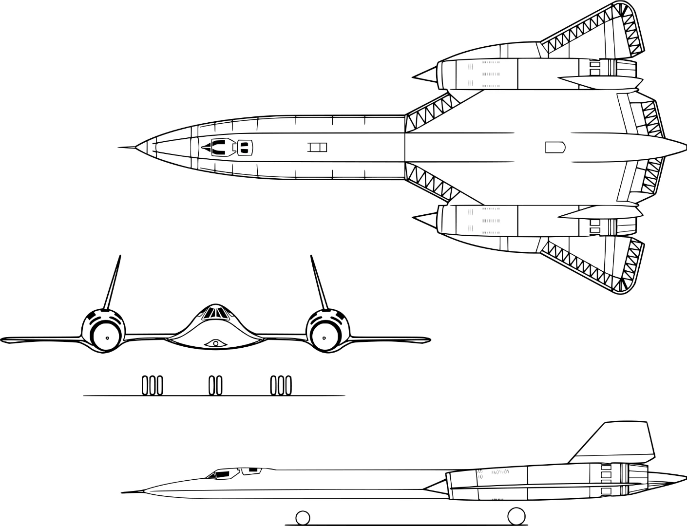 Diagram of the SR-71