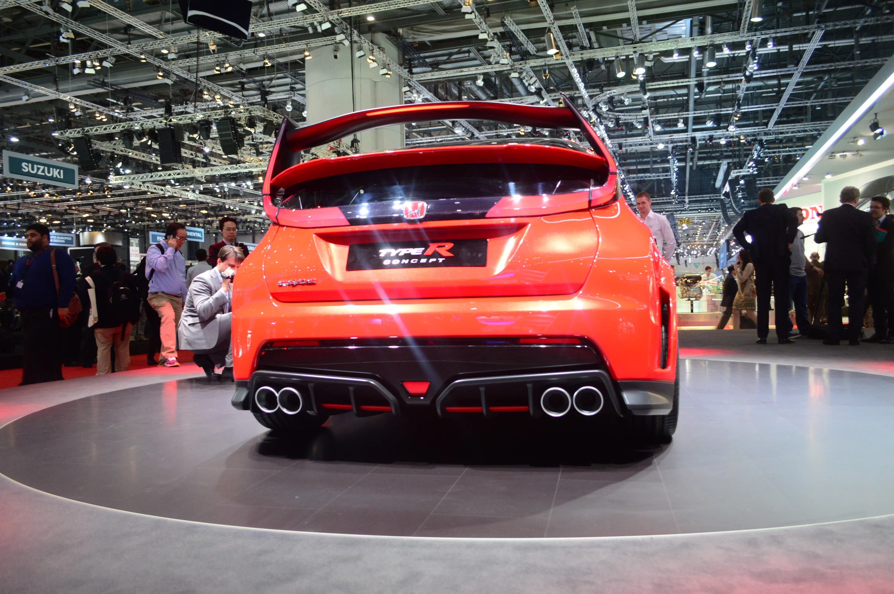 The Honda Civic Type R Concept at the Geneva Motor Show
