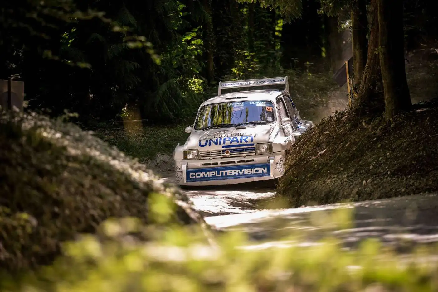 Rally action at the 2018 Goodwood Festival of Speed