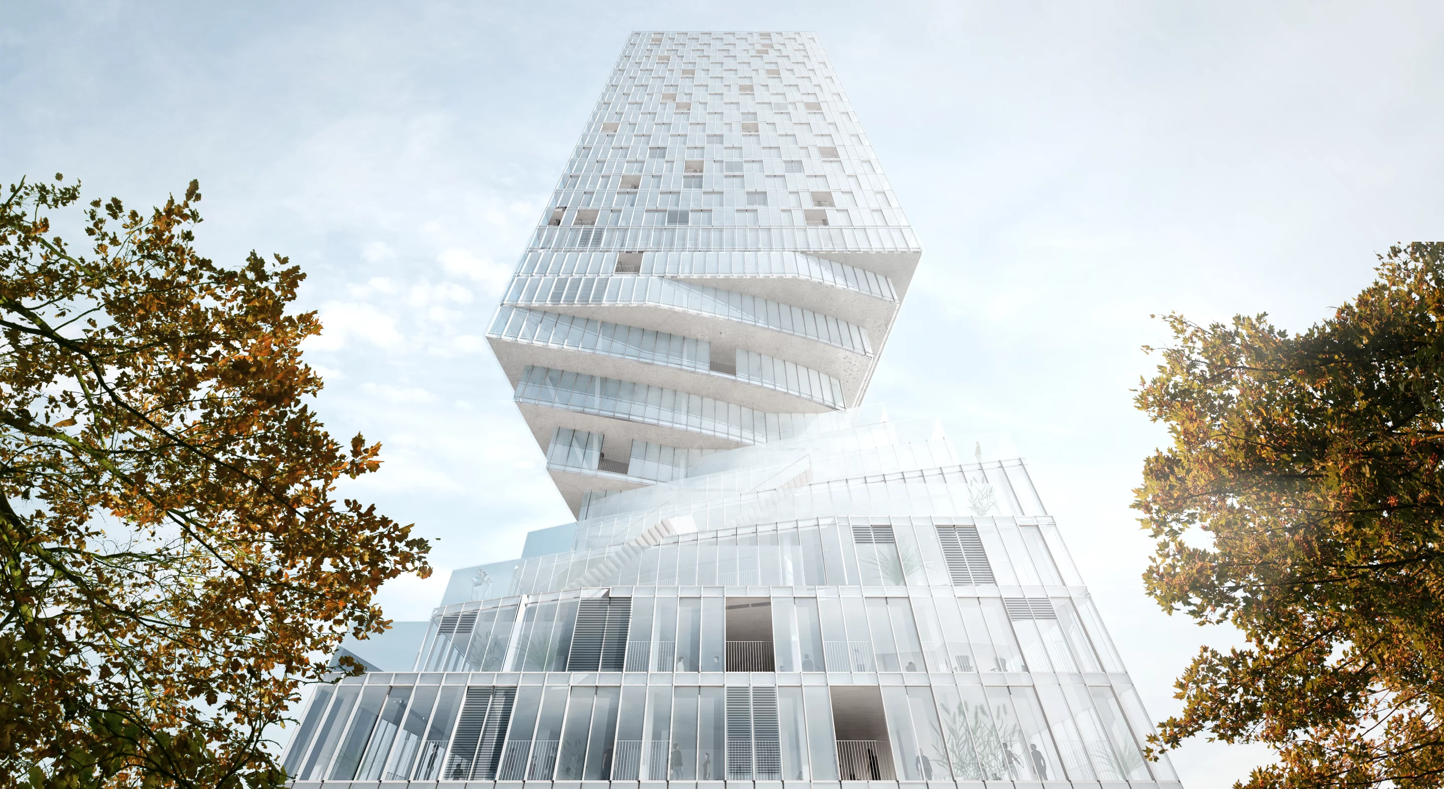 The mixed-use tower will rise to a height of 110 m (360 ft) (Image: MVRDV)
