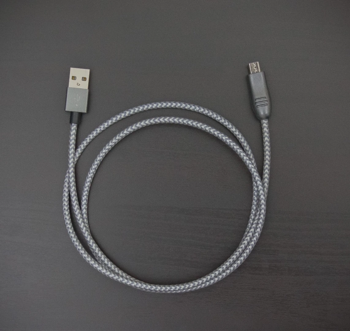 The USB93 is USB to Micro USB, USB-C or Apple Lightning cable wrapped in nylon braiding, the designers’ way of keeping tangles to a minimum