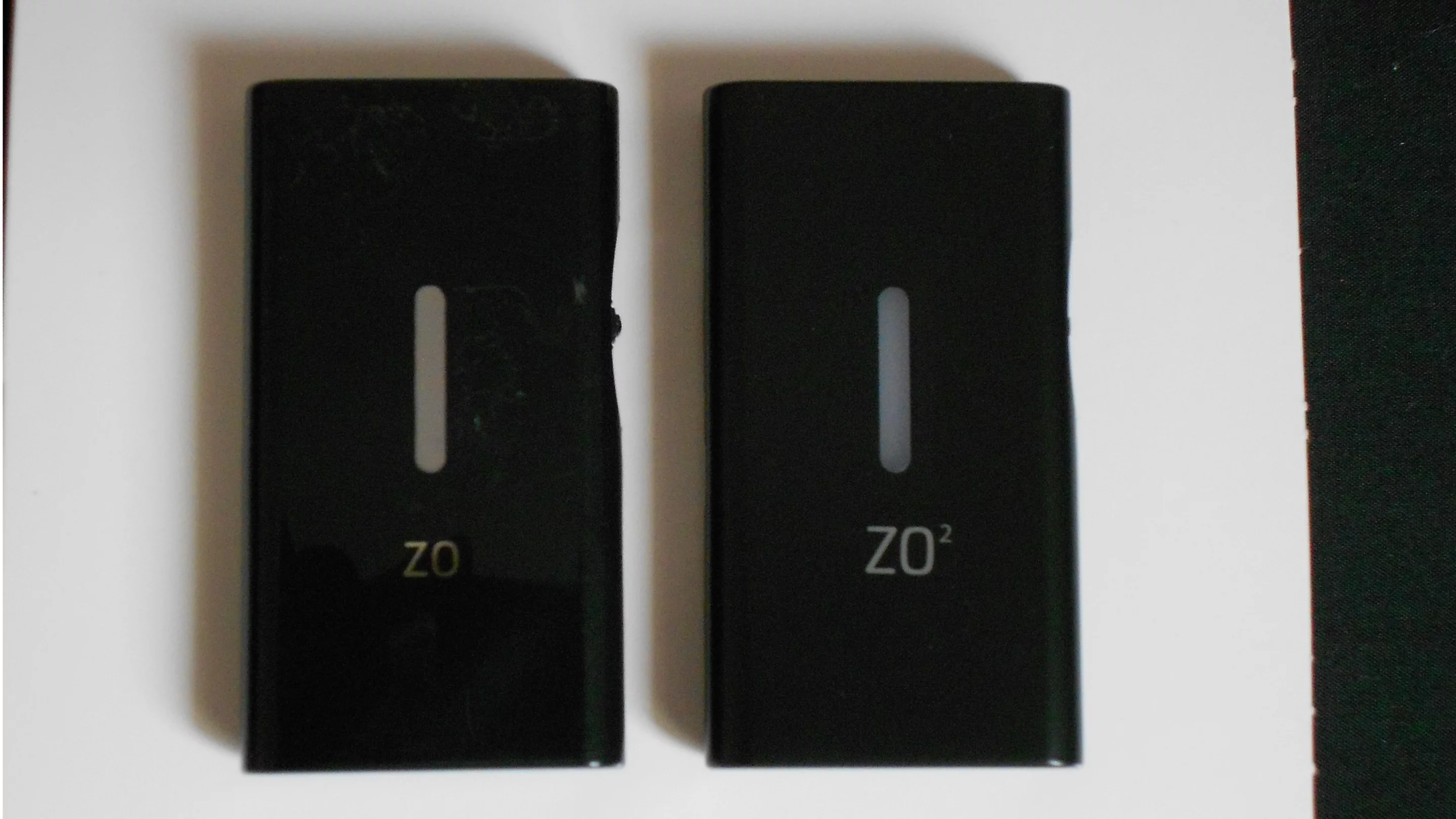 Side-by-side - the original on the left, the Zo 2 on the right