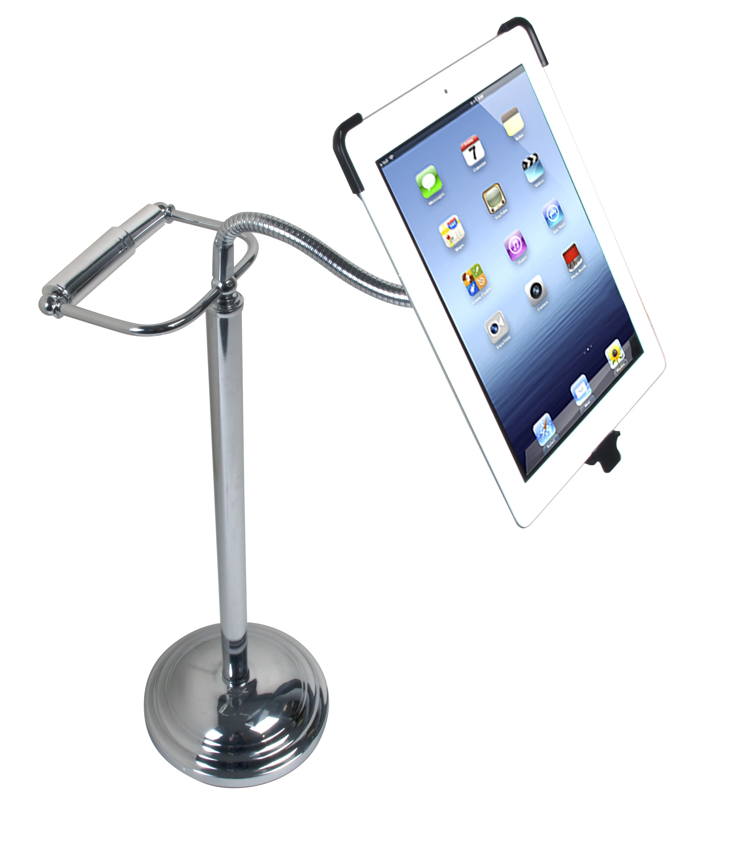 The flexible gooseneck stand means a range of positions and orientations are possible