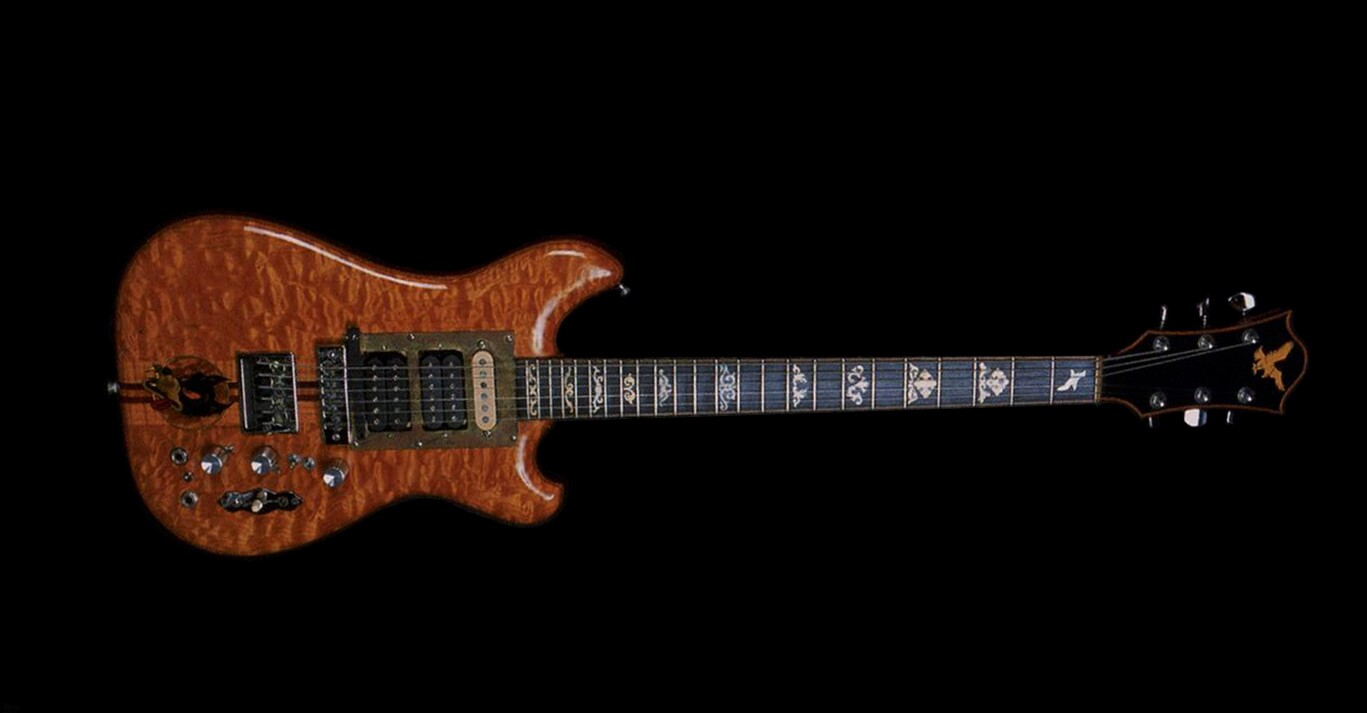 Jerry Garcia’s custom-made Doug Irwin "Wolf" sold for $789,500 at a Guernseys auctioned on 8 May, 2002