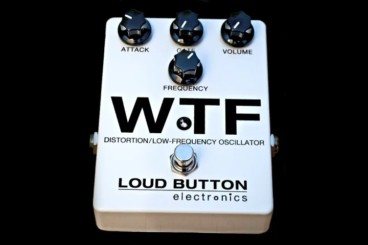The aptly-named WTF effect pedal from Loud Button Electronics essentially mixes synth tones with guitar distortion effects with powerful results