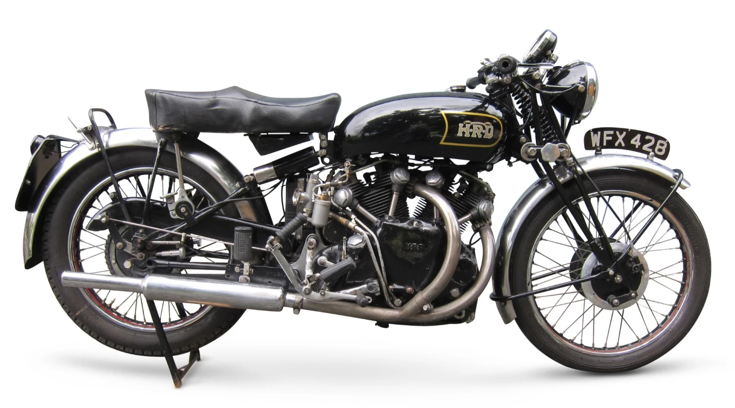 This 1948 Series-B Vincent 998cc Black Shadow sold for £113,500 (US$138,028),