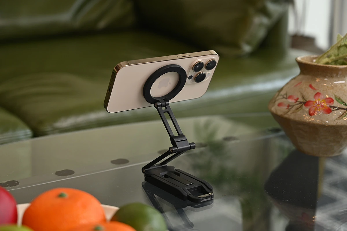Orioner's magnetic phone stand wants to stick where your last one couldn't