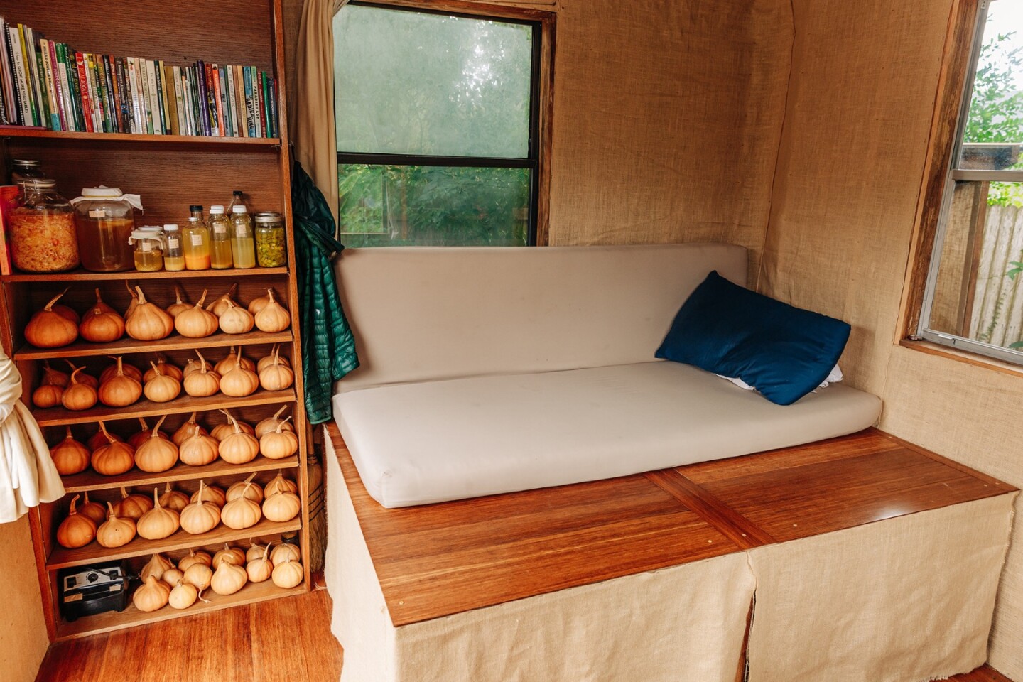 The tiny house measures just 100 sq ft (9.2 sq m)