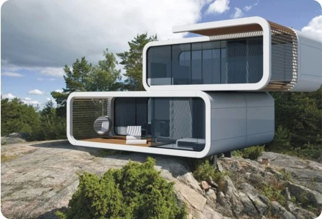 The module comes fully furnished and is adaptable to a diverse range of environments, creating an ideal weekend getaway