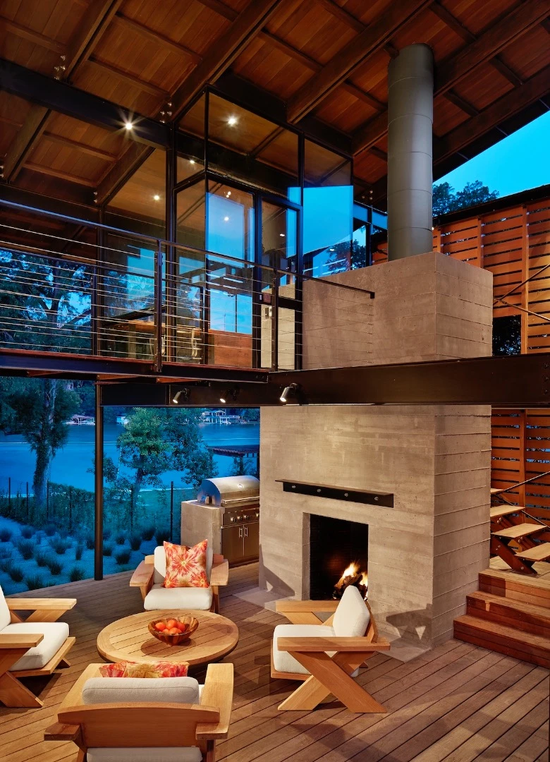 The Hog Pen Creek Residence was designed for a Bay Area couple looking to retire to Texas. Lake|Flato Architects delivered a unique home that is passively cooled thanks to its open layout