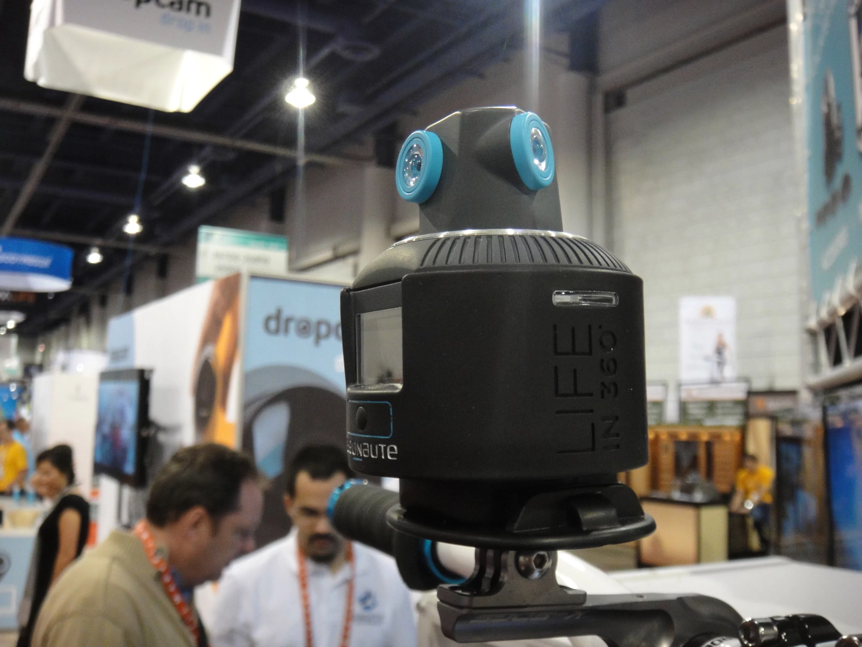 Geonaute revealed a new action camera at CES that records video from every direction, which users can later pan through as it plays on a tablet or smartphone