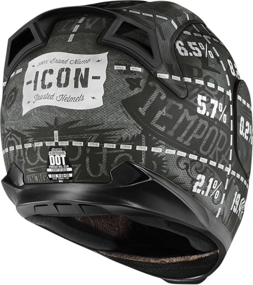 Icon Airframe Statistic The Motorcycle Helmet For Safety Evangelists