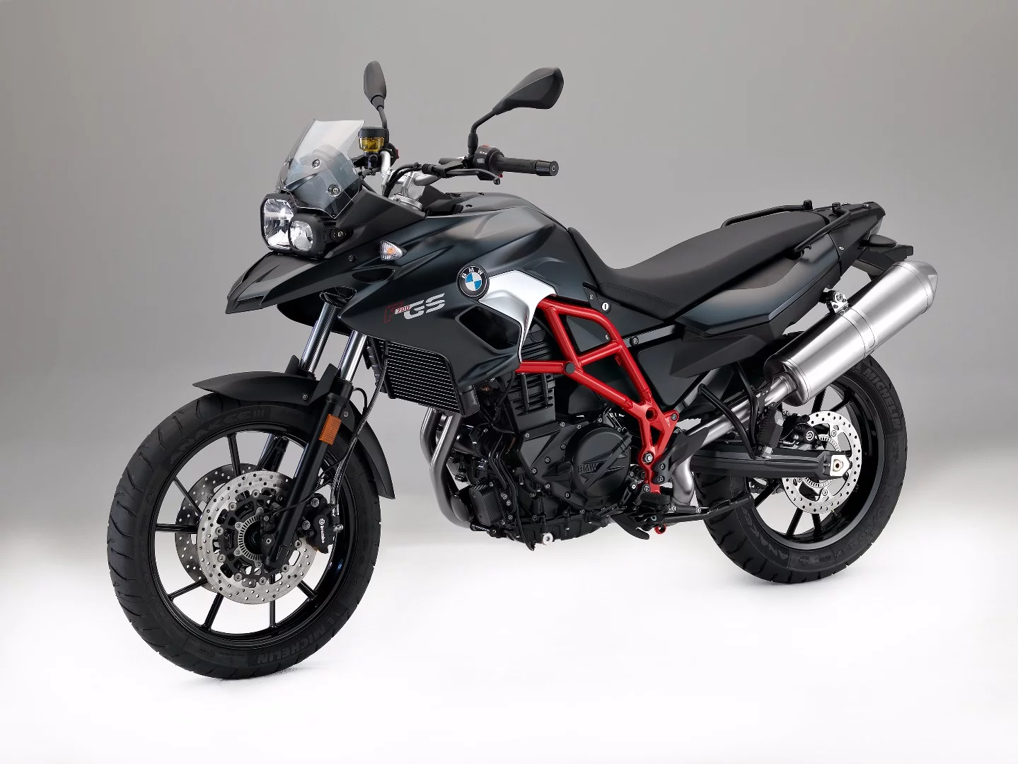 The 2017 BMW F 700 GS in Singapore Grey metallic matt color