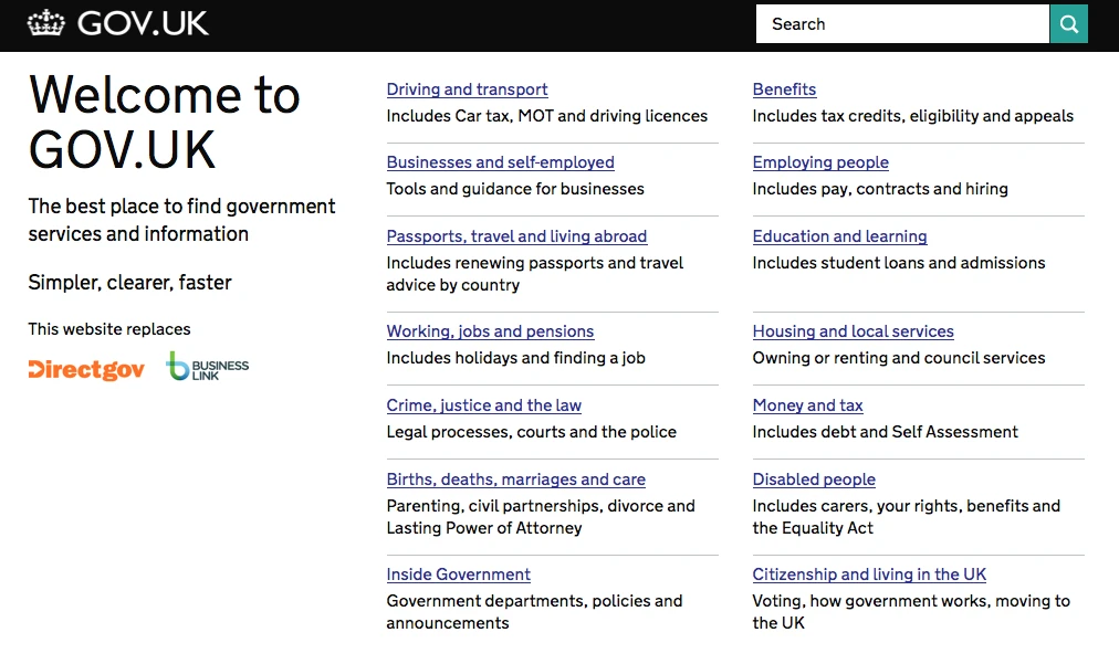 The London Design Museum has announced that the website GOV.UK has won the Design Museum Design of the Year Award 2013 (Image: GOV.UK)