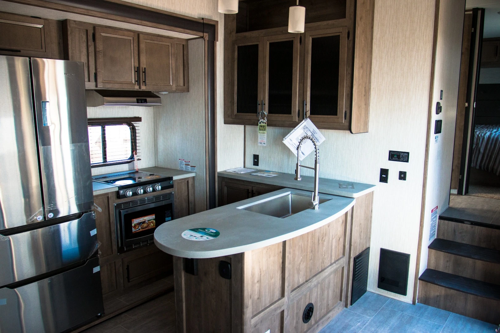 Interior shot of Vengeance trailer from Paul Evert's RV Country