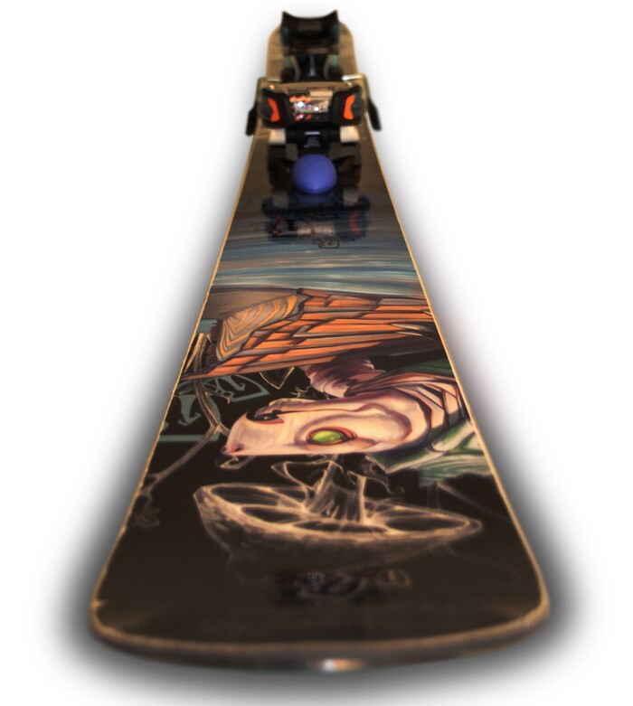 The AlpineHawk protects your skis from theft