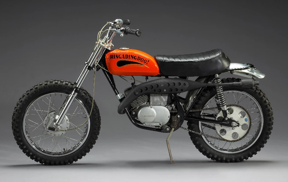 This 1970 Kawasaki G31M Centurian was given to Steve McQueen by the Japanese manufacturer to be used during the filming of Le Mans. Sold at any other auction without McQueen's ownership in its resume, the 44 year-old 100cc motorcycle would not fetch US$1000 yet , it fetched US$55,575 at auction in 2007.