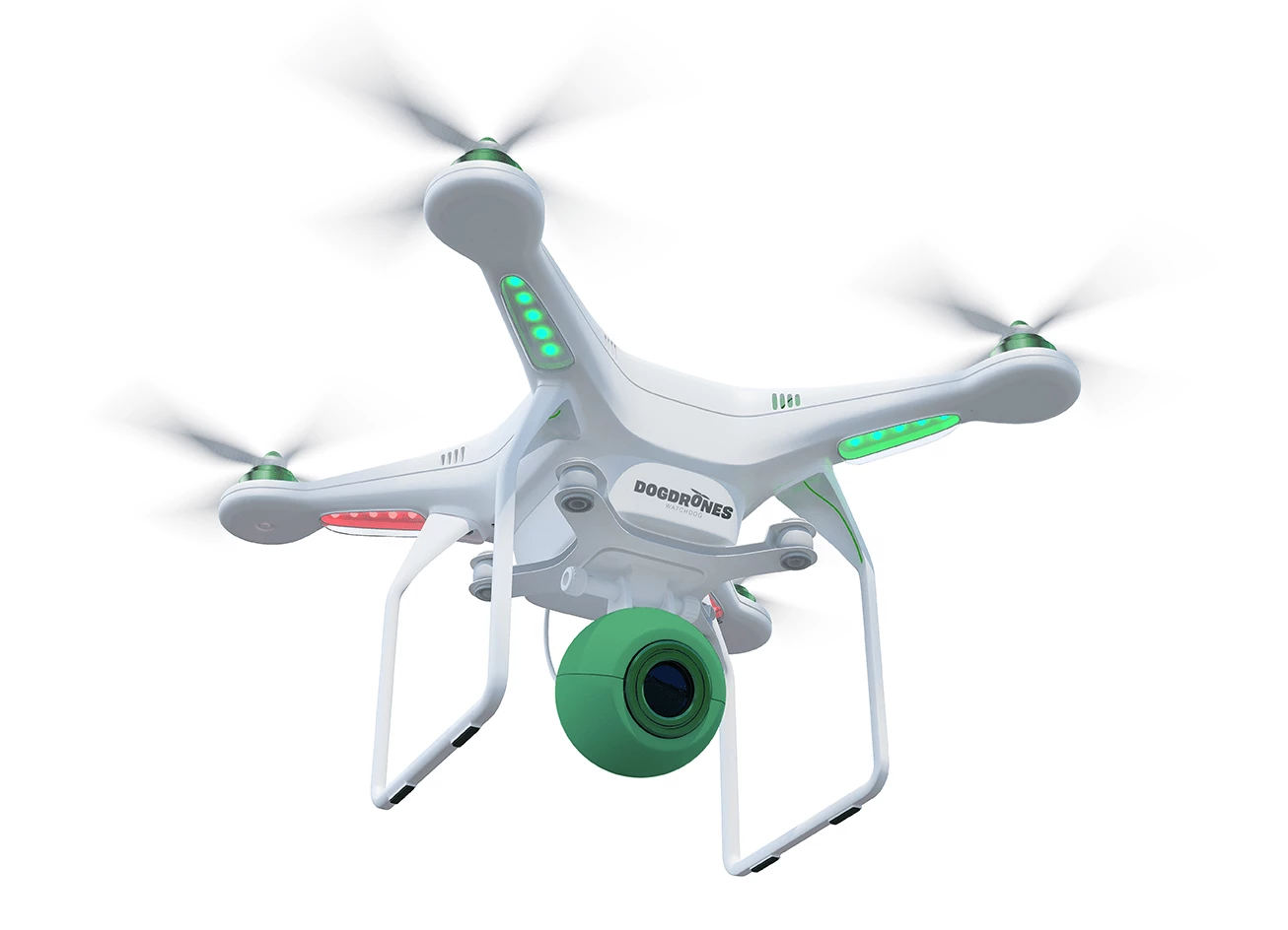 A rendering of Watchdog 1, a drone designed to scour landscapes for dog poo