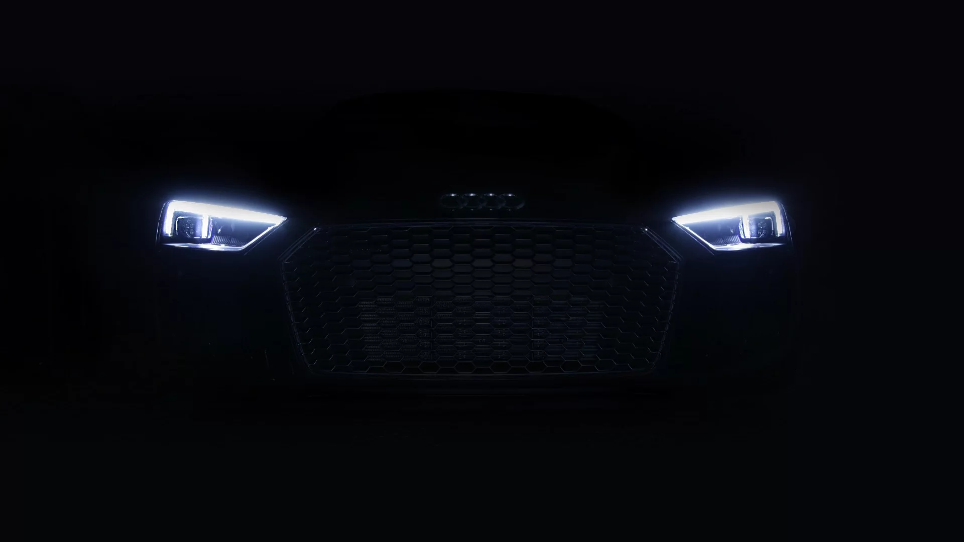 Audi cuts through the night with laser lights