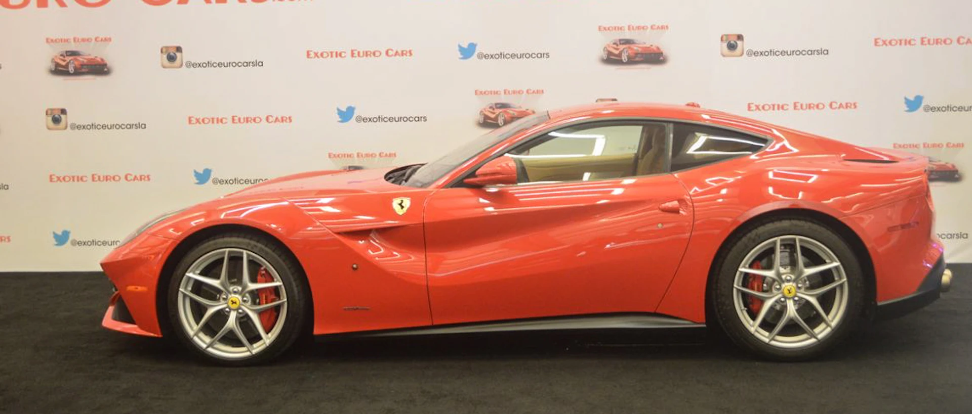 Ferrari F12berlinetta in exotics area (Photo: C.C. Weiss/Gizmag)