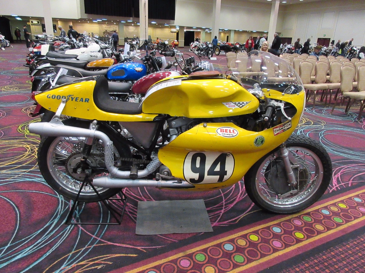 $66,700 – 1970 Harley-Davidson XRTT 750cc - Bonhams Lot 51 is one of the rare iron-barrel XRTTs used until the all-alloy engine was ready. The XRTT road racer was the last American motorcycle to be competitive in outright top tier road racing. It handled well, but was notoriously unreliable, and the iron barrel version ran so hot that it was nicknamed, "the Waffle Iron."