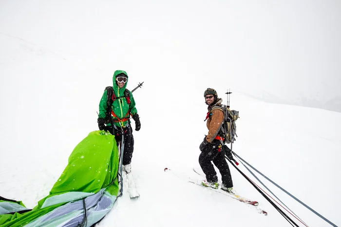 The UpSki was designed to give riders accurate control and the ability to immediately cut wind power