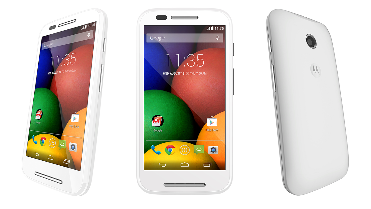The design of the Moto E is similar to other handsets in the Moto line