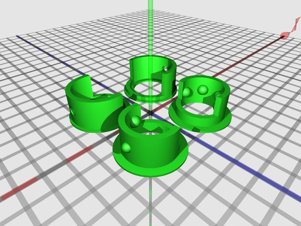 STL file of the plastic spools, ready for home-based 3D printing