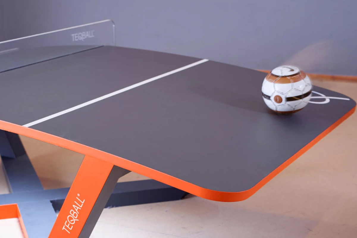 Teqball focuses your football skills onto a specialized table