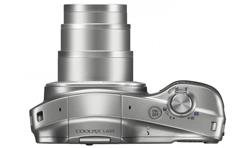 The L610 features a 14x optical zoom NIKKOR ED glass lens made up of 11 elements in 10 groups, with a focal length of 4.5 to 63mm