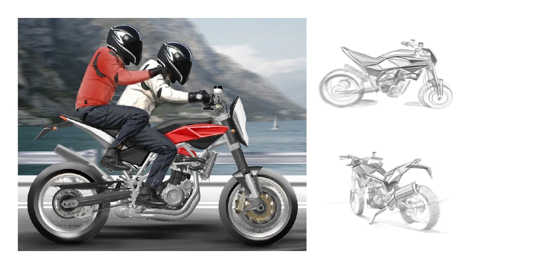 First sketches of new Husqvarna 900 streetbike