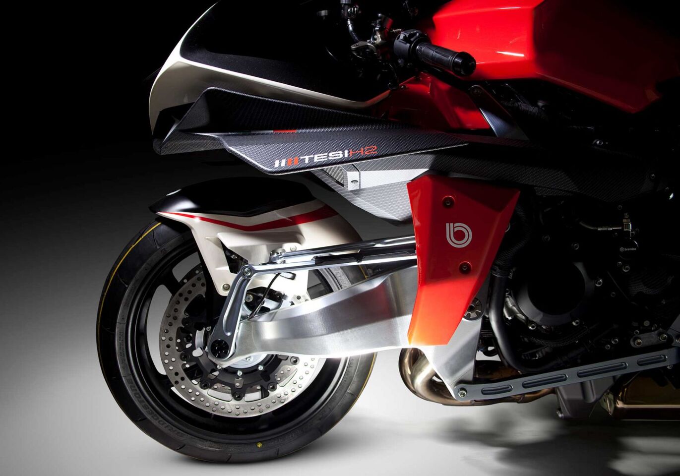 Bimota's famous hub-center steering takes center stage