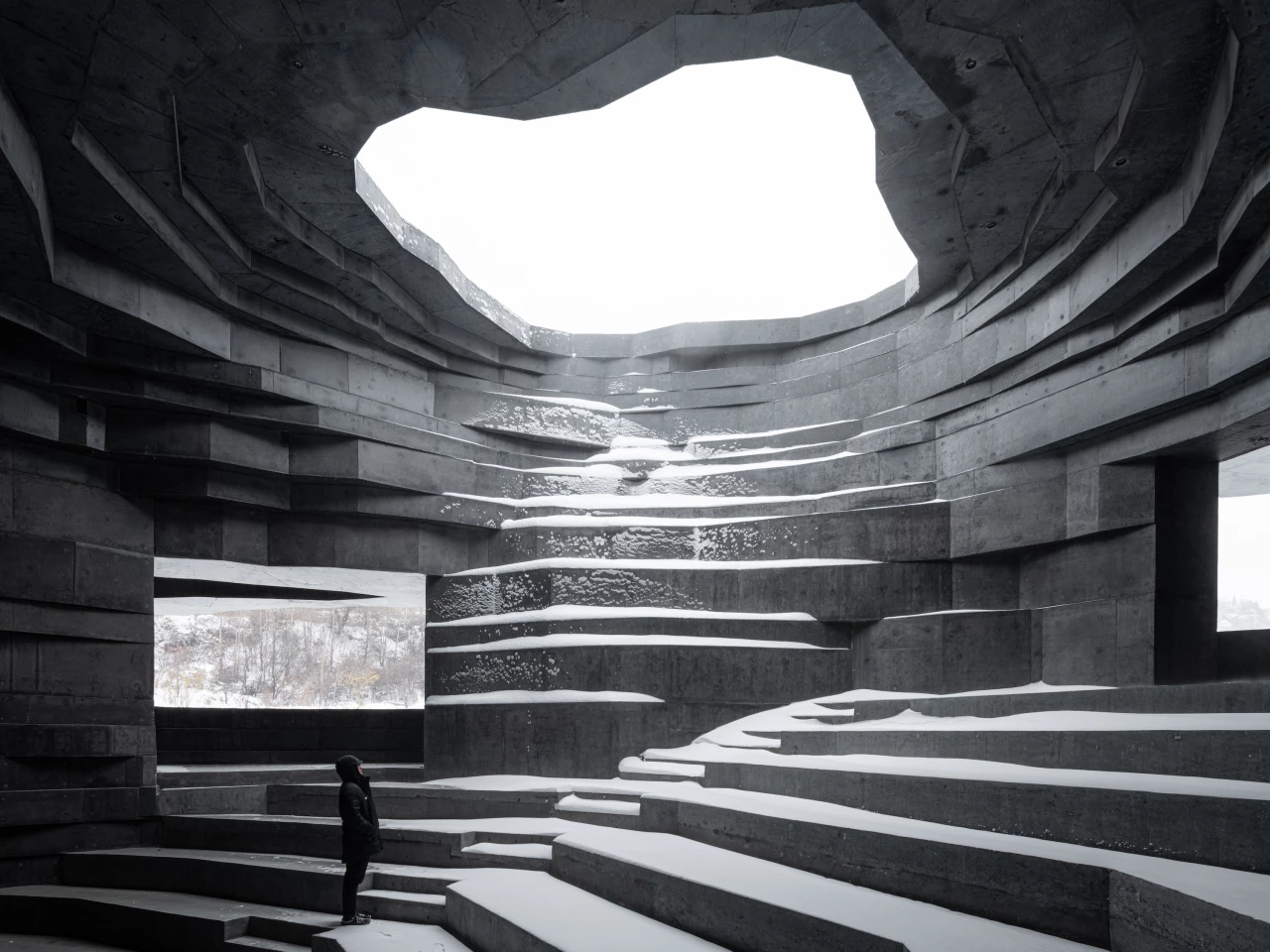 Chapel of Sound in Chengde, China, was taken by Kangyu Hu. The photo is an entrant in the WAF 2022 Architectural Photography Awards Interiors category