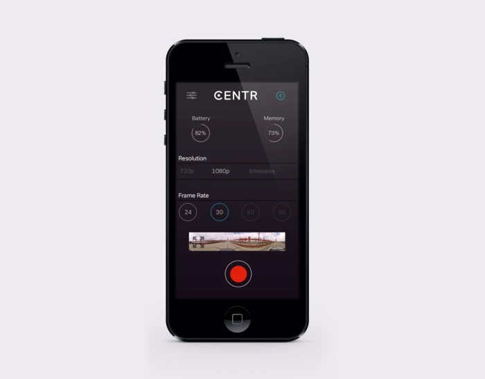 The CENTR connects to smart devices via Wi-Fi and Bluetooth