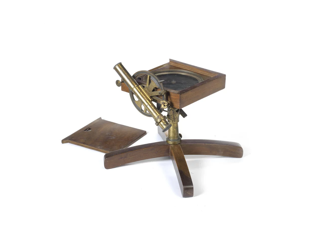 A Jean-Francois Richer surveying compass, early 19th century