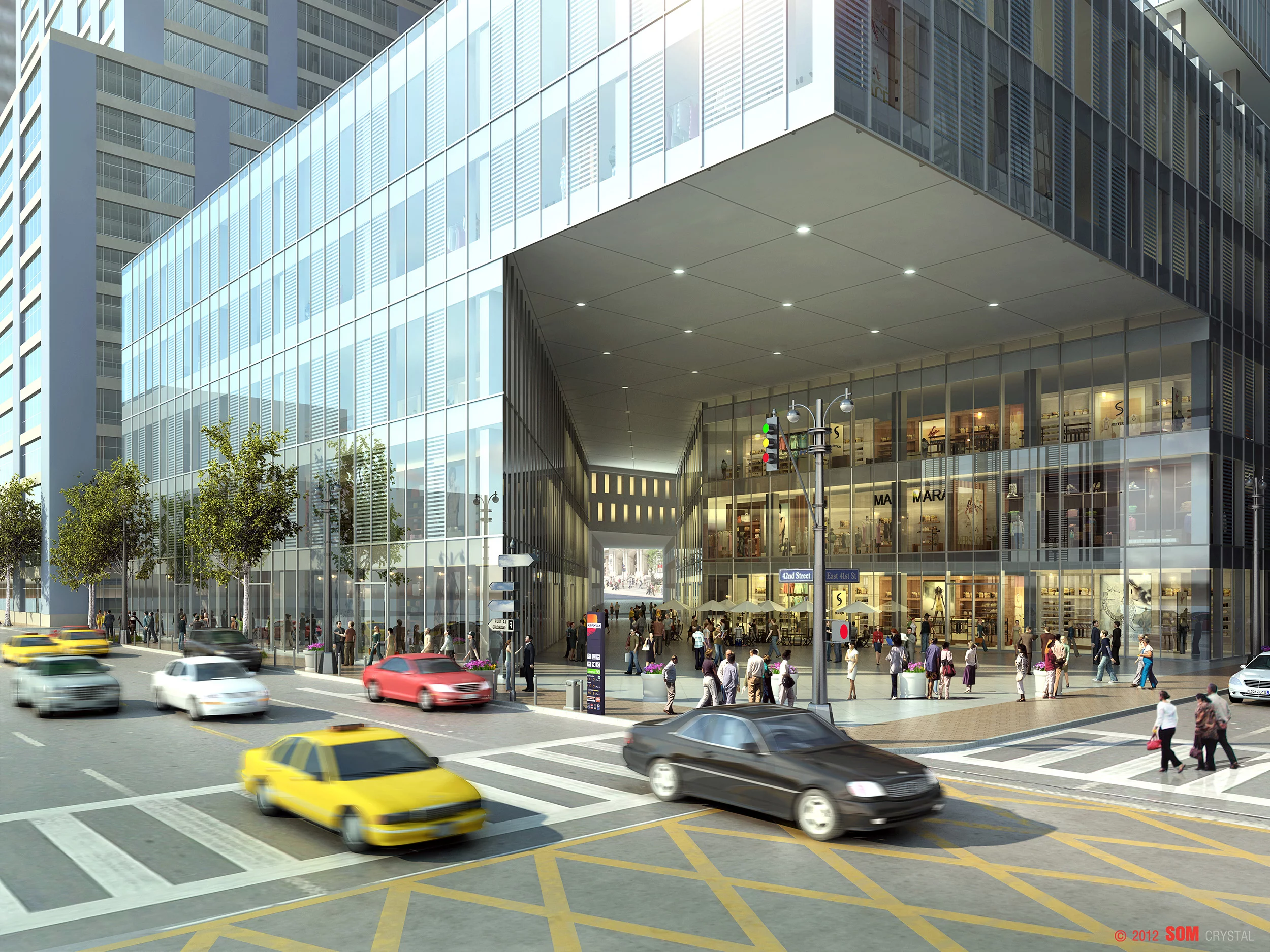 SOM's plan also envisages more public space (Image: © 2012 SOM/Crystal)