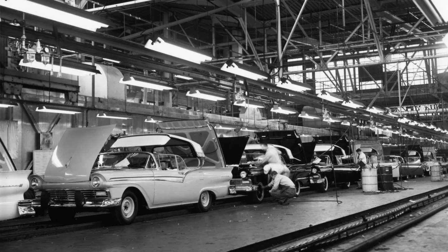 In 1950, America produced more than 80% of all automobiles globally