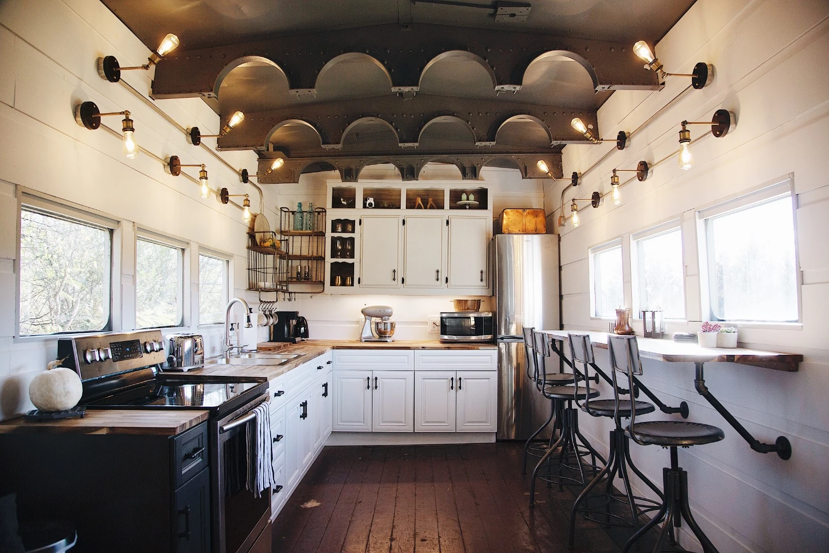 Platform 1346 includes a generously-proportioned kitchen