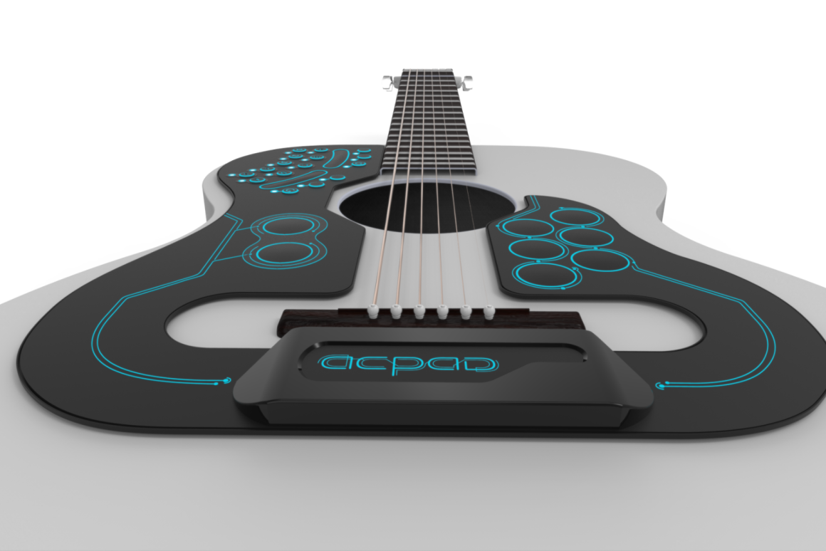 ACPAD MIDI controller turns any acoustic guitar into an orchestra