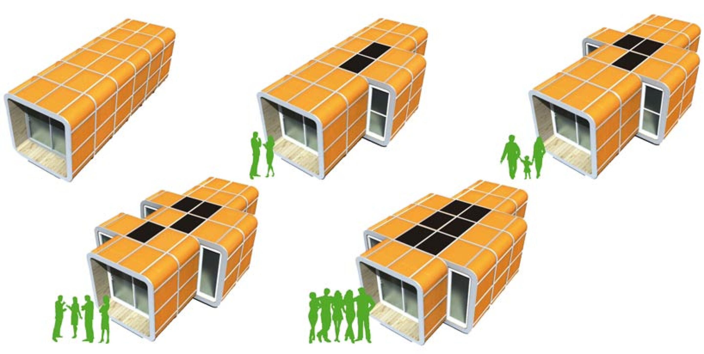 Modular housing concept boasts 64 possible combinations
