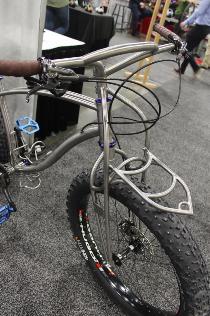 Black Sheep is responsible for the interesting front end on this fatbike, which won Best Artisan Bike