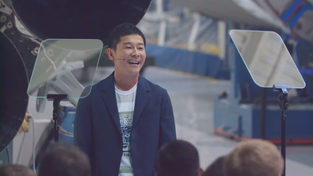Japanese art curator Yusaku Maezawa announces his plans to travel to the Moon